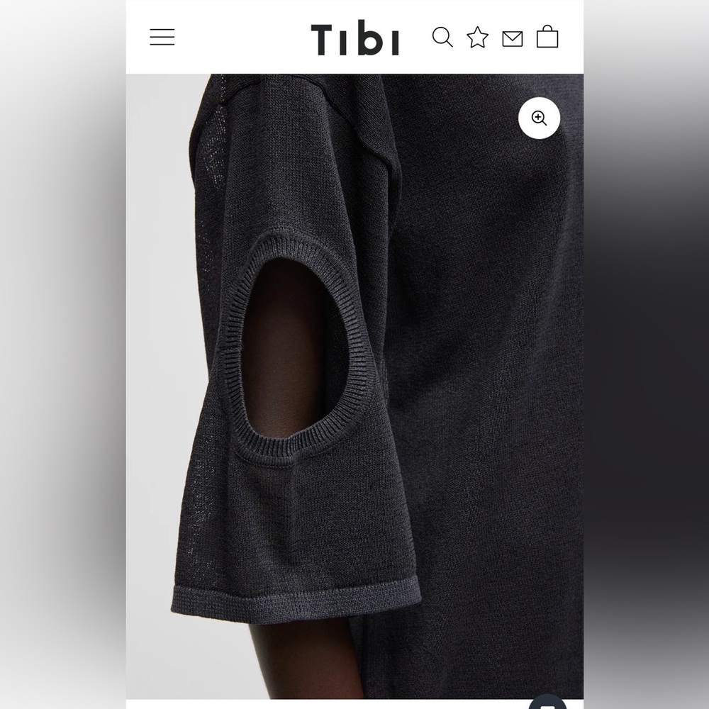 Tibi Crispy Sweater Oversized Easy T-Shirt - Picture 11 of 13